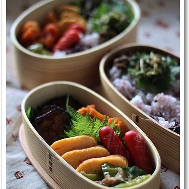 ナスの万能味噌炒め弁当