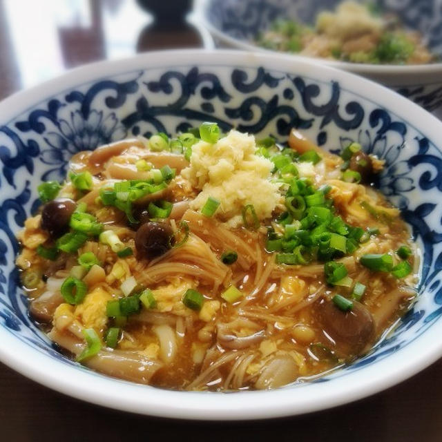 【家ごはん】 餡かけうどん...など あったか～い麺類(うどん、そば)まとめ