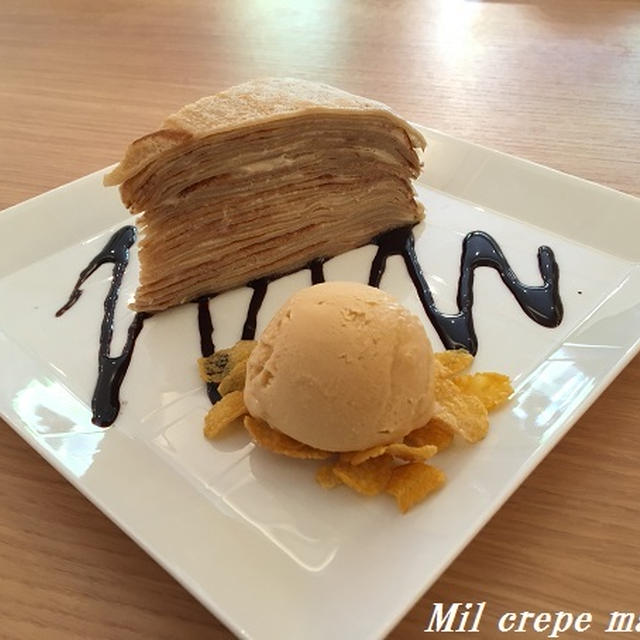 ケーキレッスン　（ミルクレープ　マロン）