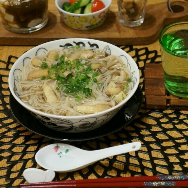 ブラパラでヘルシーにゅうめんの晩ごはん