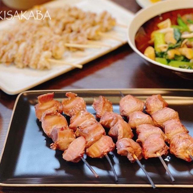 串焼きで乾杯！
