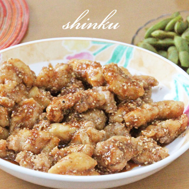 鶏のごまがらめ・野菜たっぷりスープなど～お盆休み最後の晩ごはん。地元の友達と。