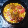 トマトと水抜きヨーグルトの熱々スープ