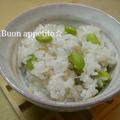 枝豆とじゃこのご飯