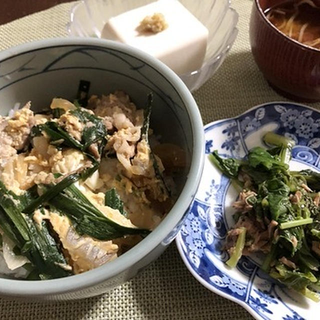 風が蔓延中(￣▽￣;)＆豚ニラ玉ねぎどんぶり