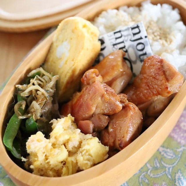 【お弁当】照り焼きの甘辛がごはんに合う！久々のわっぱ弁当｜丁寧な暮らしに憧れ始めた40代