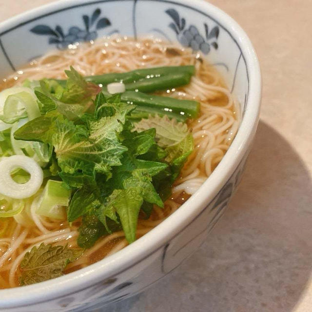 吉野葛で温かい素麺