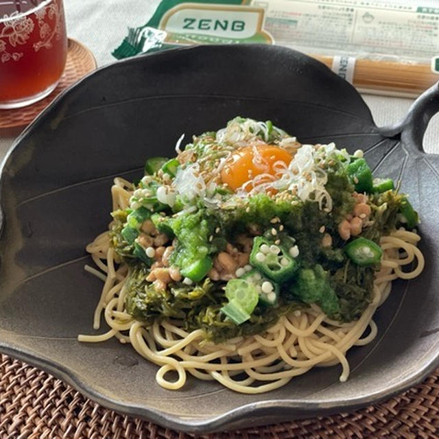 最近食べたお昼ごはん　ネバネバ多め