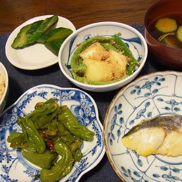 肉をえぐる(ﾟ∀ﾟ ；)ﾀﾗｰ＆夏野菜だらけ