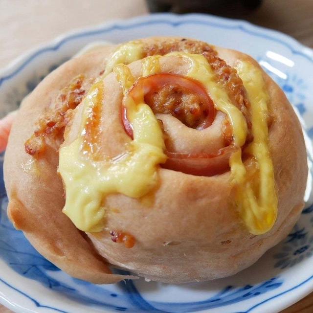 ハムマヨパンと#本日のおうちごはん