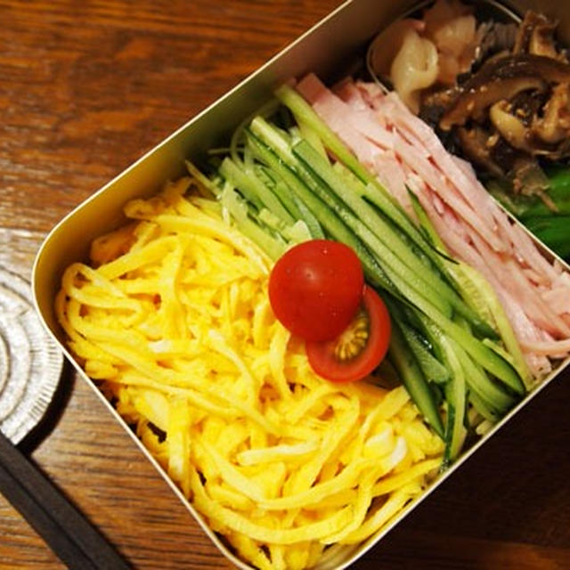 初めての冷やし中華お弁当＆お団子♪