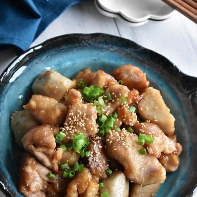 ごはんもお酒も進む！こくうま！鶏もも肉と里芋のオイスターソース煮