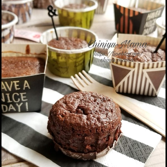 【パン粉で作れる♡】濃厚チョコレートカップケーキ#スイーツ#バレンタイン