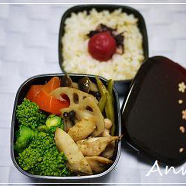 ☆野菜の煮物と菜の花のお弁当☆