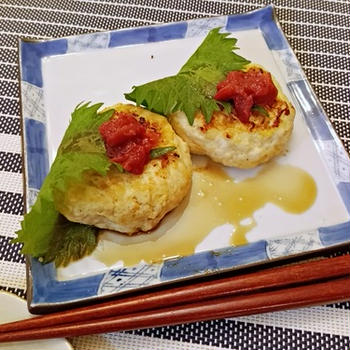 休肝日のメイン料理☆鶏むね肉の和風ハンバーグ♪