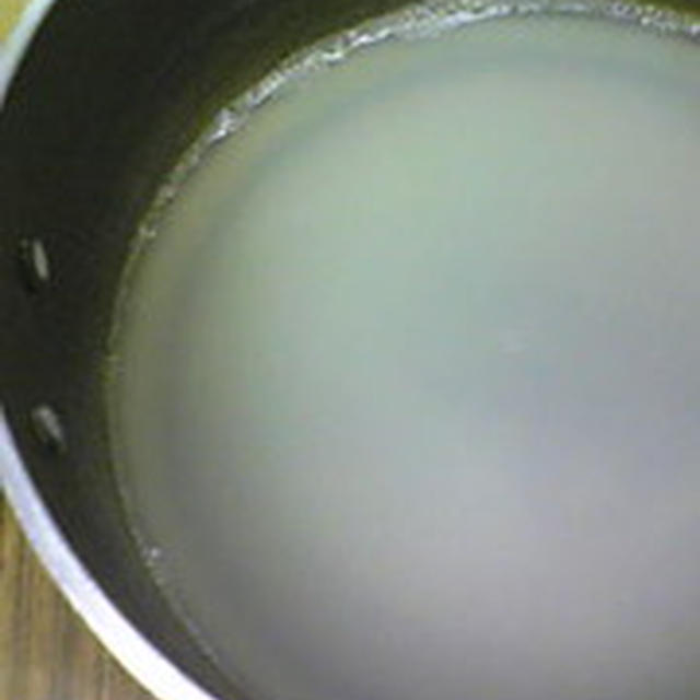 あさり：茹で汁は漉して使う