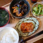 鱧照り焼き＆茄子と厚揚げ味噌炒め、昨日の晩ごはん#私のごはん