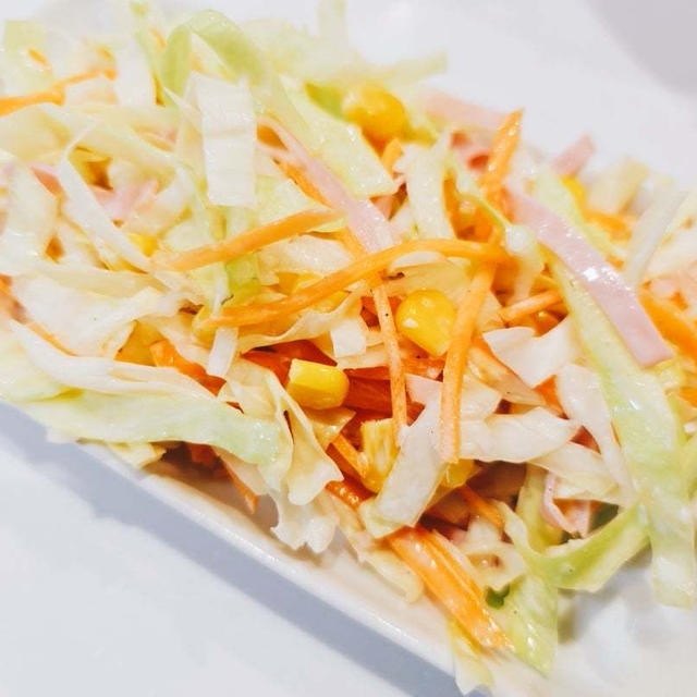 【レシピ】キャベツがシャキシャキ食感で最高♡コールスローサラダ