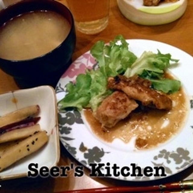 玉ねぎソースの鶏ソテー