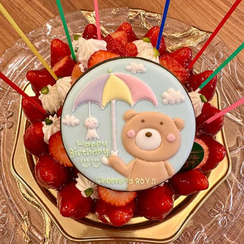 Happy birthday じじ❤︎傘寿のお祝いバースデーケーキ