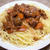 豚ヒレ肉のデミグラスソース煮込みパスタ