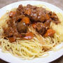 豚ヒレ肉のデミグラスソース煮込みパスタ