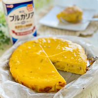 薩摩芋とヨーグルトのベイクドチーズケーキ風