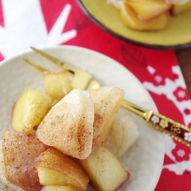 美のフルーツりんごで♥餅アップルとかチョコがけセミドライアップルとか・・