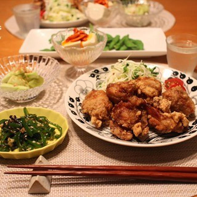 『唐揚げ』の献立。