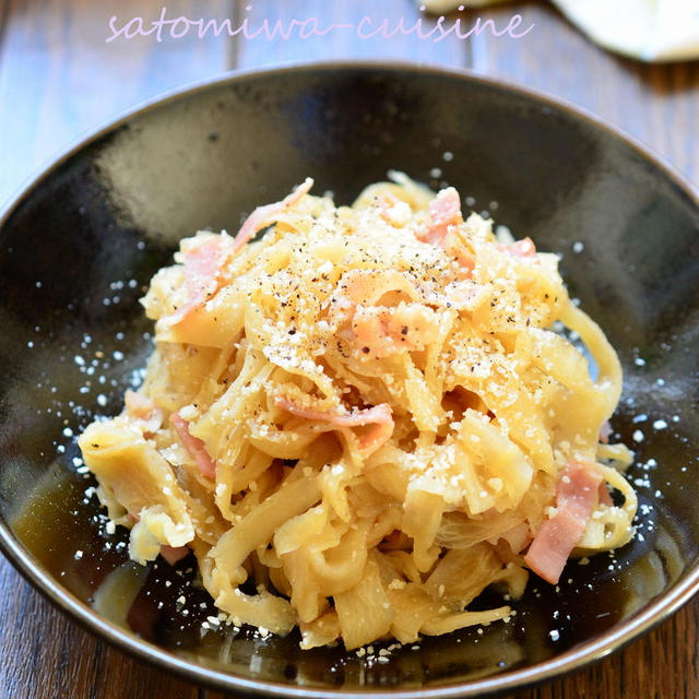 【切干大根のベーコン煮】サッと！おつまみ風おかず☆