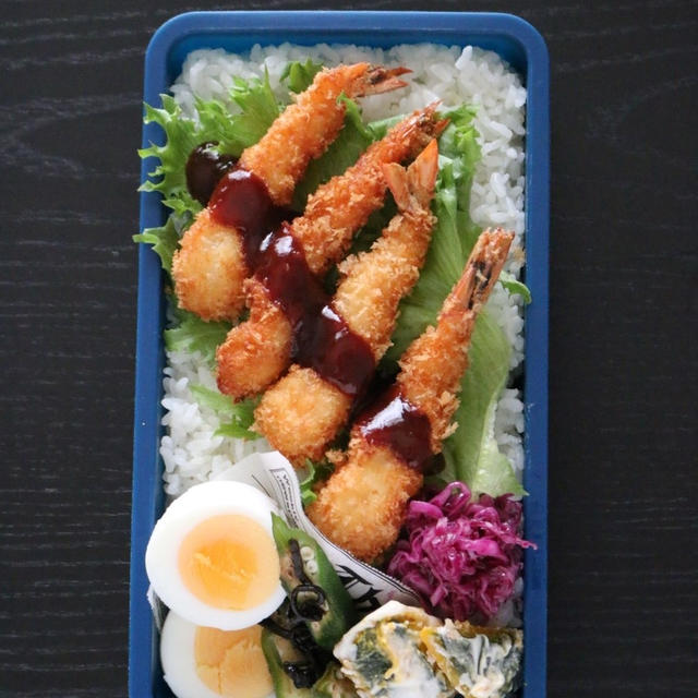 エビフライのっけ弁当