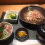 【渋谷】個室居酒屋 熟成魚 うらら 渋谷宮益坂店　越前料理の店　蕎麦と熟成魚海鮮丼のセットランチ