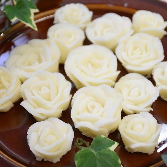 【レシピか？！・・・】マッシュポテトで作る白い薔薇