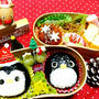 クリスマスペンギン弁当真ん丸おにぎりでペンギン具は鮭とたらこ#クッキングラム...