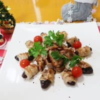 デーツの豚バラ巻きソテークリスマス用～
