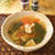 セロリの葉とトマトのスープ