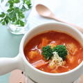 野菜とチーズのトマトスープ♪&真鯛の唐揚げ♪ by ei-recipeさん