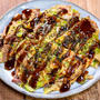 粉もん少しで作る「お好み焼き風たまご焼き」&「本日3回目」副反応はいかに