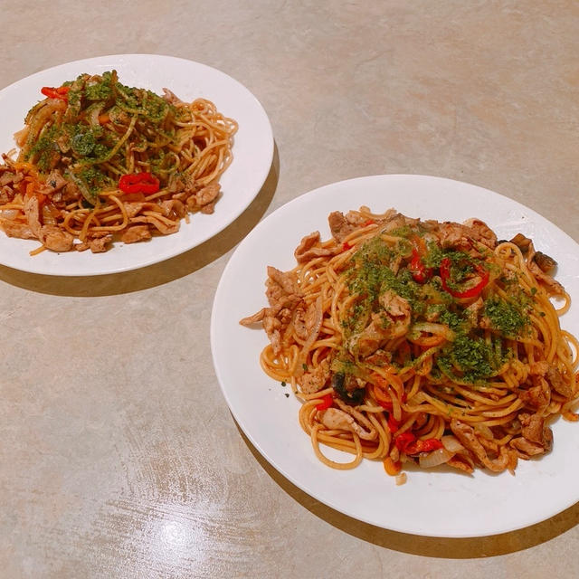 豚肉入れ忘れた焼きそば