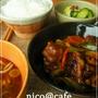肉団子の甘酢あんランチ