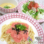 簡単 タラコ スパゲッティ 〜〜 と トロトロ コーンスープ ☆☆☆