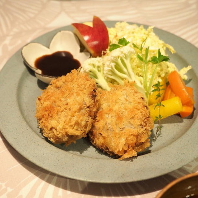 キタアカリのコロッケを作ってくれた♪