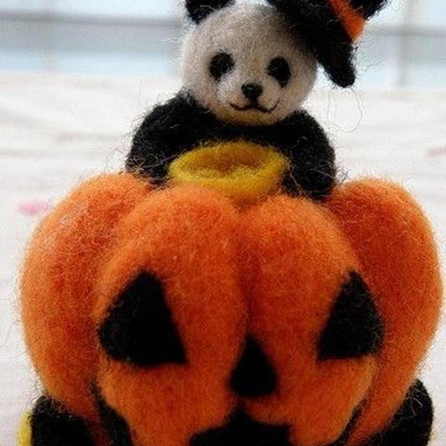 ハロウィーンパンダちゃんとバターナッツのリゾット