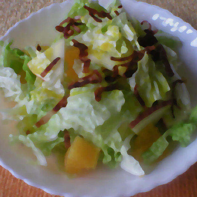白菜とカリカリベーコンのサラダ　（野菜　１２）