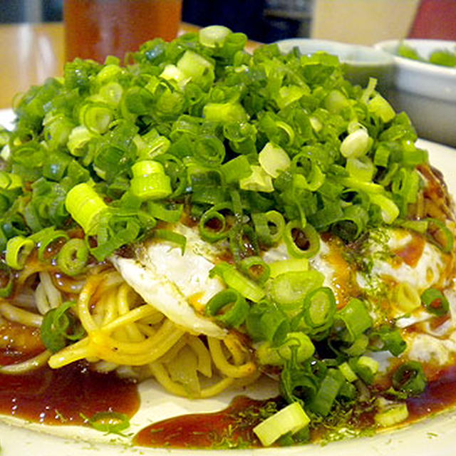 広島ゆめてらす「広島風お好み焼きランチ　広島直送！有機栽培広島ねぎのせ」