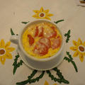 マグカップで作る　トマトとパルメザンチーズのオムレツ