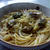 牡蠣（カキ）とにんにくの和風パスタ