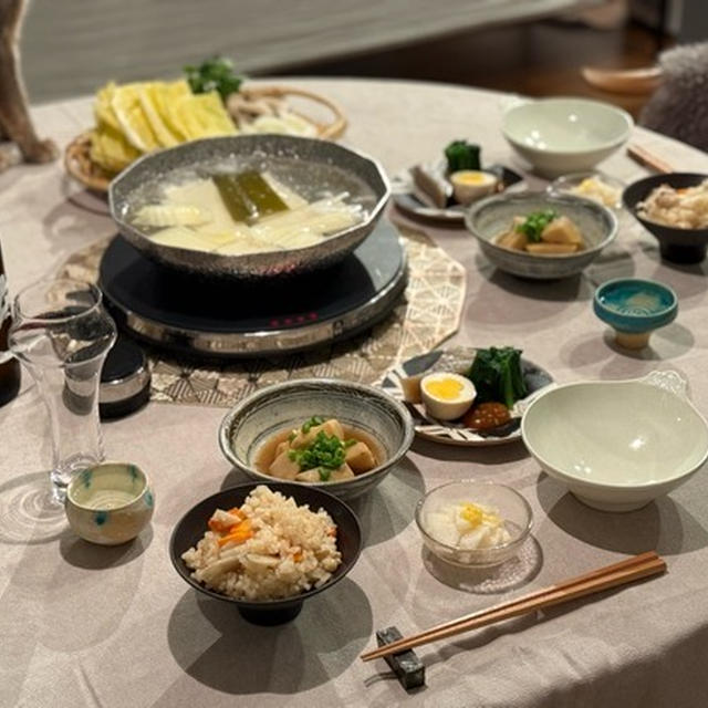 遊んで帰ってきたら、ごはんができてた　·͜·ᰔ 
