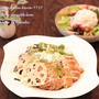 昼カフェ☆夏野菜とおんたま照りマヨチキンセット（レシピ）
