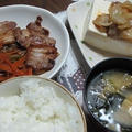 肉野菜炒め。。。